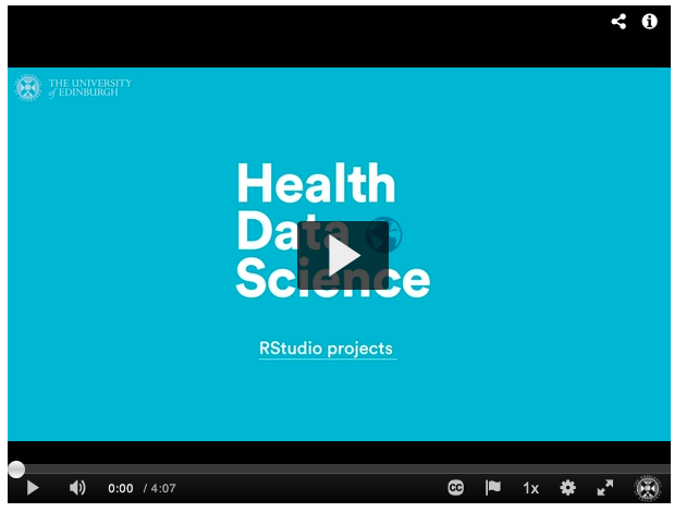 RStudio projects video