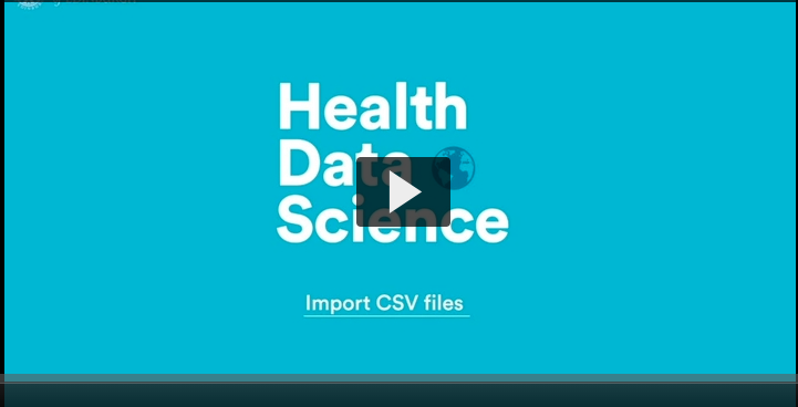 How to import CSV files