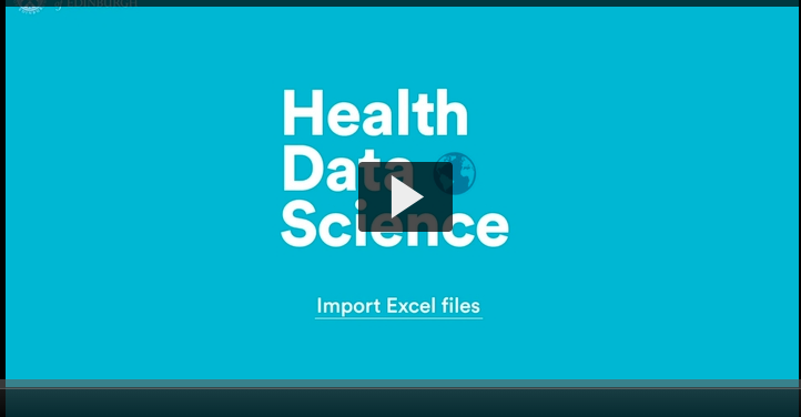 Import excel files video